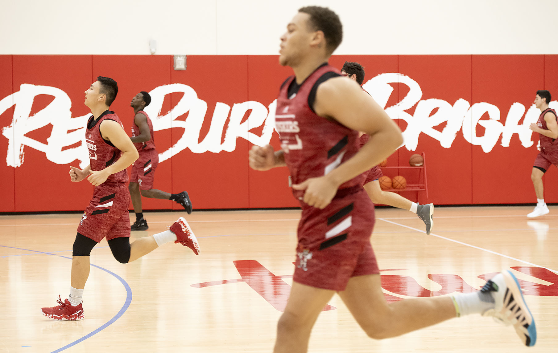 NU men's basketball practice, 10.5